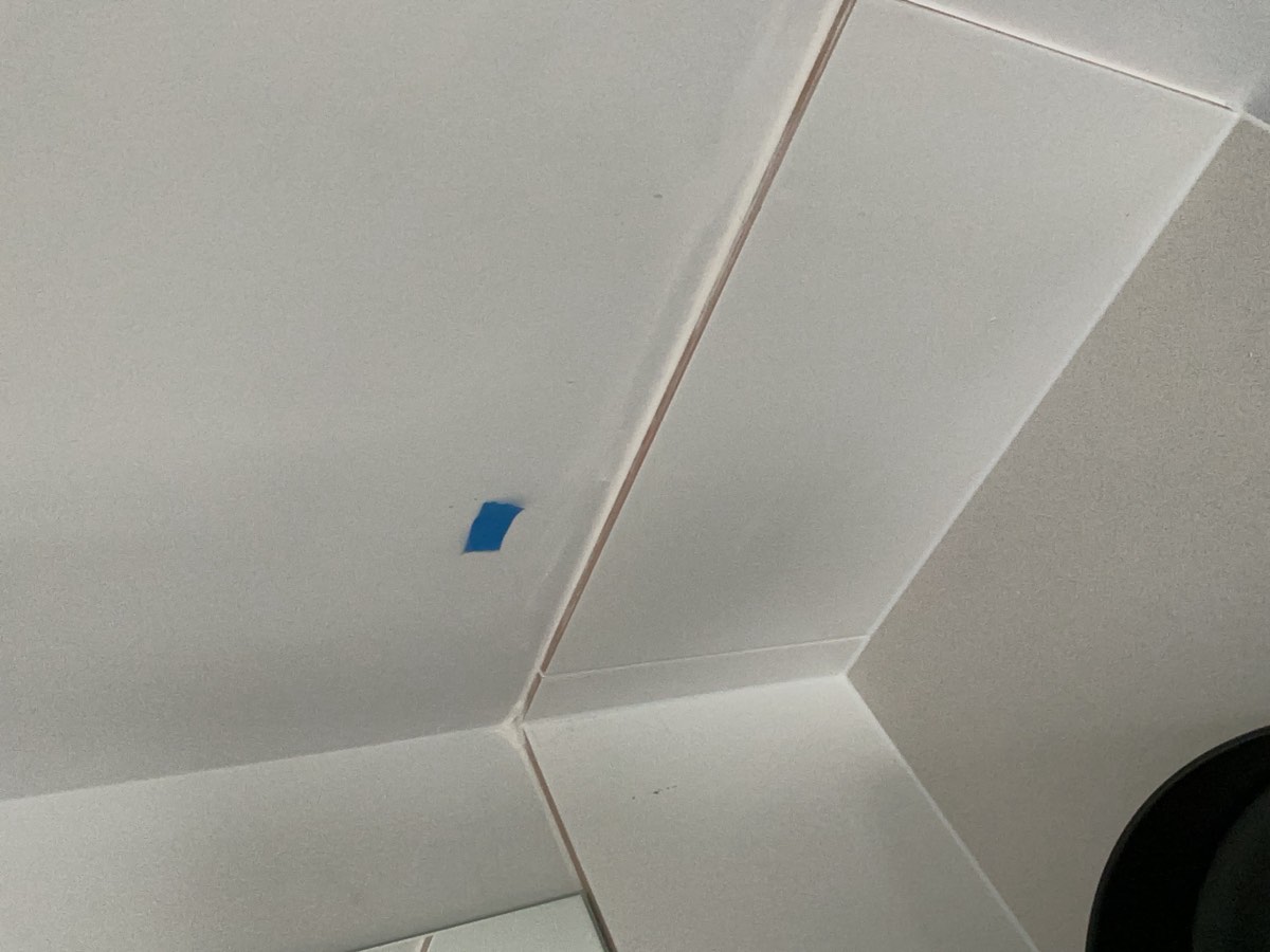 Ensuite painting, recorded at a handover inspection in Oran Park